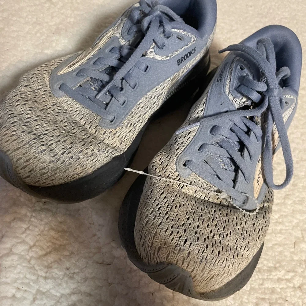 Brooks Adrenaline GTS 24 Womens Running Shoes Blue Grey 1204261B462 Size 8 paint - Picture 8 of 10